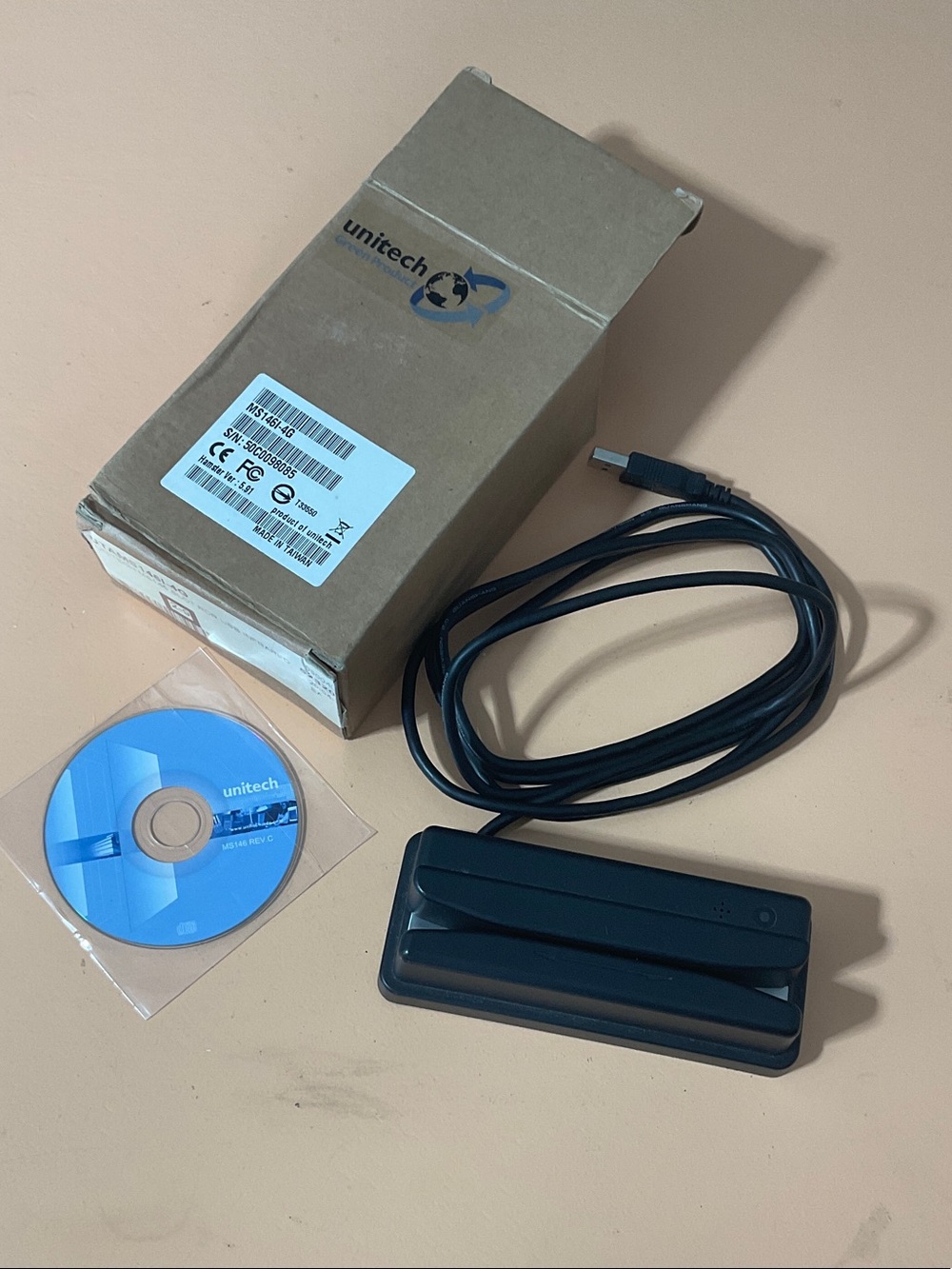 unitech USB slot reader infrared desk scanner